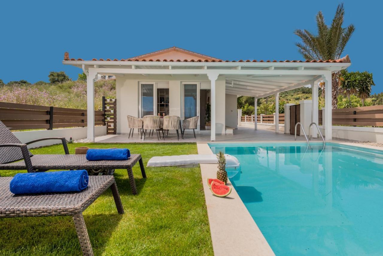 Astarte Villas - Villa Siesta With Private Pool Аргаси Экстерьер фото